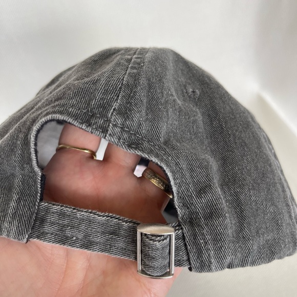 Mushroom Embroidery Gray Baseball Cap - Unisex. Streetwear. Adjustable. - Picture 8 of 8